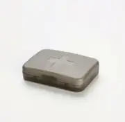 Pill Box Medicine Travel Organizer Dispenser Box Case Tablet Container Gray New