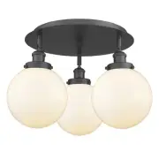 Innovations Lighting 916-3C-12-20 Canton Flush Canton 3 Light - White