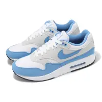 在飛比找momo購物網優惠-【NIKE 耐吉】休閒鞋 Air Max 1 男鞋 白 藍 