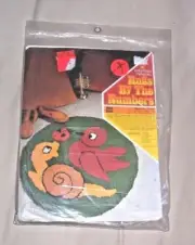 Columbia Minerva Rugs By The Numbers Hooking Patttern Stamped Hopsacking Snail