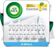 Plug in Scented Oil Refill, 10Ct, Fresh Linen, Air Freshener, Essential Oils, Ec