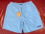 $65 Patagonia Men's Baggies Longs 7" | Lago Blue | Small