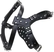 Toyvian Stylish Wear Resistant Pet Harness with Metal Spikes Dog Vest for Walking and Training Secure Fit for Dogs Chest Portable Pet Accessory Large