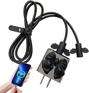 Phone Cable Protector - Data Cord Protector - Charger Protective Case Love Wings Cellphone Wire Accessories Portable for Electrical Daily Use Phone