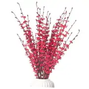 5Pcs Long Stem Jasmine Flowers Artificial, 29.5"/75cm Faux Jasmine 5 PCS Red