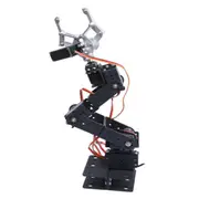 DIY 6 DOF 3D Rotating Mechanical Robot Arm Kit For Smart Car Bracket with Metal Helm + six DS3115 servos