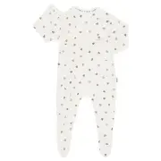4 x Bonds Newbies Zippy Wondersuit Coverall White Heart Marscapone