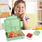 Lunch Box with Sauce Cup Snack Containers Leak Proof Bento Set Utensils for Kids