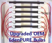 NEW EdenPURE Bulbs - Set of 6 OEM GEN3 1000 Infrared Heater Heating Elements