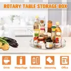 2Pcs Turnable Cabinet Organizer Clear Rotating Spice Rack Large Capacity faoMf