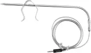 1 Set Grill Thermometer Clip Grilling Replacement Probe Meat Grill Probe Kitchen Essentials Probe Holder Kitchen Supplies BBQ Temperature Probe Stainless Steel Metal Food