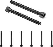 uxcell 10 Pcs M6 x 60 mm Hex Socket Head Cap Screws Bolts, 12.9 Grade Carbon Steel Socket Drive Screws, Black Oxide, Full Threads