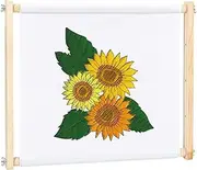FINGERINSPIRE Wood Needlework Frame 17.3x13.8" Rectangle Cross Stitch Frame Adjustable Wooden Needlepoint Stretcher Frame Needlepoint Embroidery Tapestry Scroll Frame for Stitch Needlepoint Scroll