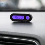 QUU 汽車時鐘帶迷你汽車儀表板時鐘裝飾的汽車數字時鐘