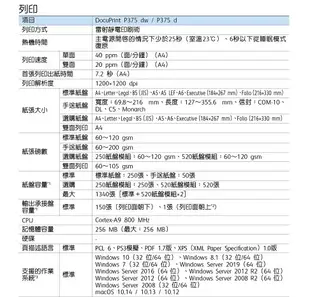 富士全錄 Fuji Xerox DocuPrint M375 z A4黑白多功能複合機 列印 複印 掃描 傳真（下單前請詢問庫存）