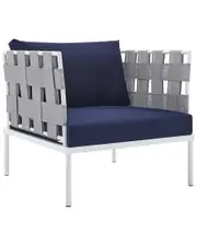 Modway Harmony Sunbrella Outdoor Patio Aluminum Armchair NoSize Grey