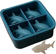 Gupcaqosjw Shark Mold,3D Whiskey Ice Mold | Cute Shark Silicone Shaper Maker Tray Easy Release for Water Drinking Refrigerator Kitchen Home