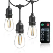 ​Newhouse Lighting CSTRINGLEDDIM Outdoor 48 ft. String Light w/Dimmer, Remote