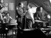 Louis Jouvet and Robert Dalban in Quai des Orf�vres, based on the - Old Photo