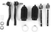 Brilluxa Tie Rod Ends Set, Front Inner Outer Steering Linkage, Compatible with Honda Civic 1992-1995 All Models