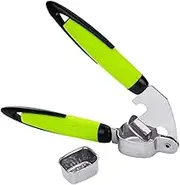 Stainless Steel Garlic Press Multifunctional Garlic Squeezer for Effortless Crushing and Mincing Essential Kitchen Tool for Hassle Cooking