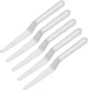 5 Pack Window Tint Shank Squeegee Window Tint Tools, Corner Shank Gasket Squeegee Scraper Vinyl Wrap Tools Flat Lip Film Installation for Car Windows Tinting, White