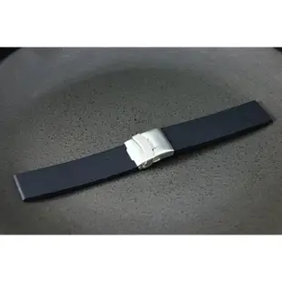 可替代SONY SW2 SmartWatch 2 防水藍牙手錶之24mm黑色矽膠錶帶,不鏽鋼扣apple watch
