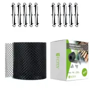 Evcitn Plastic Gutter Guard 6”x 40Ft Mesh RollDIY Leaf Protection Cover Netti...