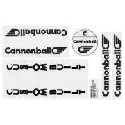 Cannonball - Custom built - Black decal set - Old school bmx