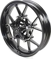 Gloss Black Front Wheel Rim Compatible with BMW S1000RR K46 2009-2018, S1000R K47 2014-2018