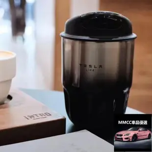 熱賣💕特斯拉美式漸變色保溫杯咖啡杯高顏值304不鏽鋼車用便攜水杯帥氣
