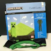 Cuddl Duds Boys XS Minecraft Performance Baselayer Top/Bottom Thermal - NEW