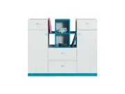 Kommode MOBI MO10 Highboard Schrank 2 Türiger mit 4 Schubladen