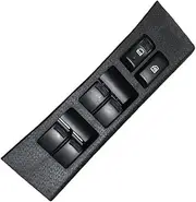 Electric Power Window Control Switch Car Left Master Glass Lifter Button with Panel Car Accessories Compatible for Isuzu Dmax D-Max D-Mux(Left Side)