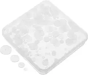 VICASKY Clear Silicone Earring Backs for Droopy Ears Soft Earring Support Pads Storage Box for Jewelry Making Discreet Stabilizers to Prevent