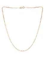 Aqua Sterling Paper Clip Necklace, 15.5 - Exclusive