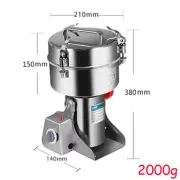 High Speed 2kg Electric Herb Grain Grinder Powder Mill Grinding Machine Kitchen