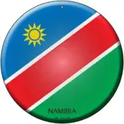 Namibia Flag 12" Circle Metal Sign