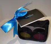Neiman Marcus Sampler 4 Pack Empty Containers New Mesh Gift Bag with Ribbon Tags