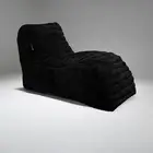 Bean Bag Chairs Sofa Fur Lounger Bean Bag Couch only cover Without Beans Black