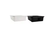 2x Boxsweden 25L 52.5cm Storage Tub Container Home Organiser Tray Box Assorted