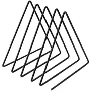 Fashion 4 Grid File Storage Shelf Nordic Wrought Triangle Iron Book Magazine Stand Desktop Holder Storage Accessories