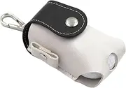 Yeahdor Stylish Color-Block PU Leather Golf Bag Accessory Pouch, Portable Waist Hanging Organizer & Mini Ball Storage Bag