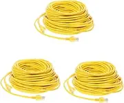jojofuny 3pcs High Speed Cat 5e Ethernet Cable 20m Long Network Cord Laptop Computer Accessory Secure Ethernet Connector Versatile Length