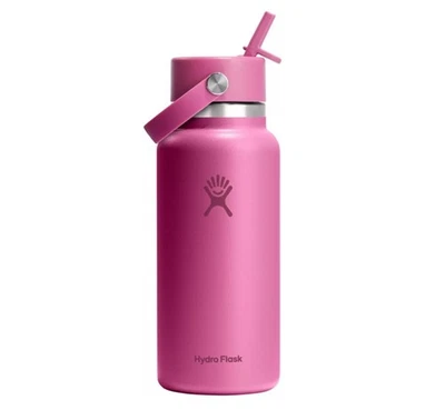 Hydro Flask 32 Oz. Wide Mouth Bottle with Flex Straw Cap, Reef - Free Ship