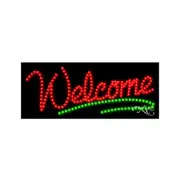 NEW “WELCOME" 27x11 UNDERLINE SOLID & ANIMATED LED SIGN W/CUSTOM OPTIONS 20329