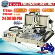 USB 4 Axis 1.5KW VFD CNC 6040Z Router Engraver Metal Carving Machine+ Controller