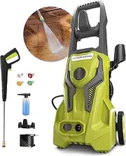 Power Washers Electric Powered - 4000 PSI 2.6 GPM High Pressure Washer for Car Cleaning Machine with Adjustable Spray Nozzle Foam Bottle and Hose Reel Home Driveway Patio Deck