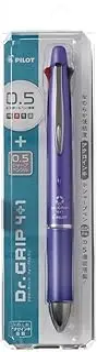 [Pilot] Dr. Grip 41 4 Color 0.5 mm Ballpoint Multi Pen 0.5 mm Pencil - Series I - Lavender