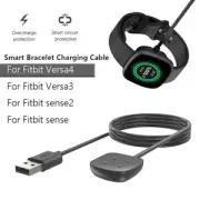 USB Magnetic Charging Cable for Fitbit Versa 4/3 / Fitbit Sense 2/1 (2pcs 100cm)